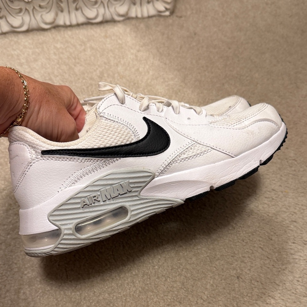 Nike Air Max White and Black Sneakers